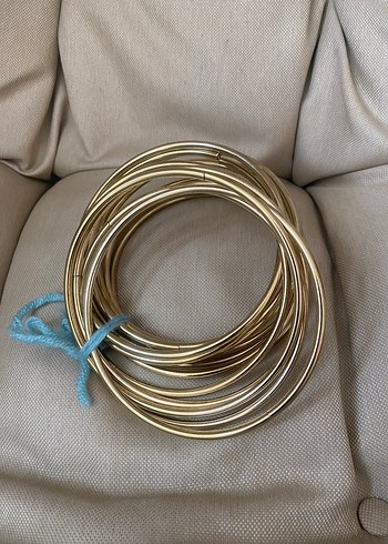 Demir Halka Çanta Sapı Altın Renkli 13 cm - Görsel 5