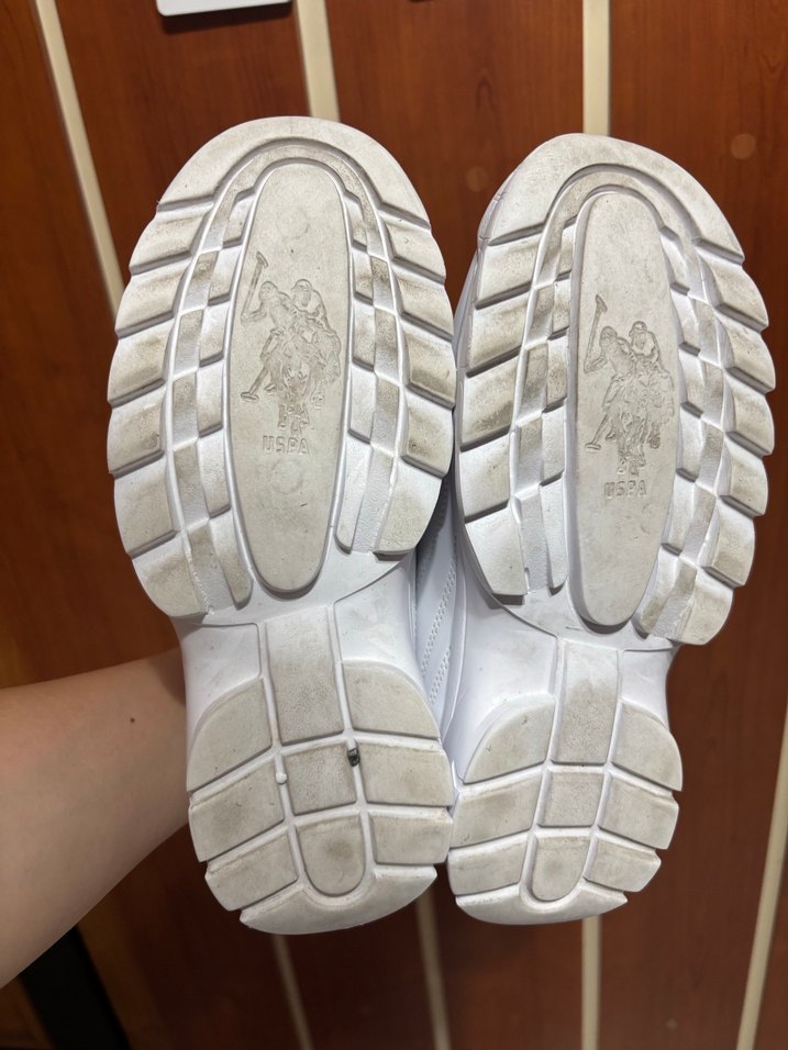 USPA Beyaz Platform Topuklu Kadın Spor Ayakkabı - Görsel 2