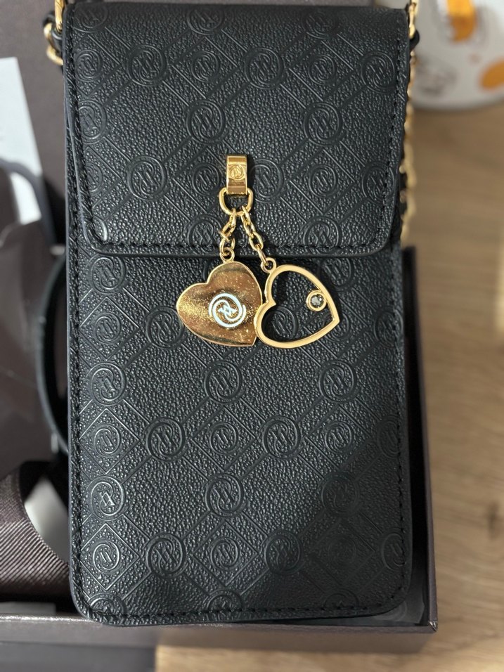 Vakko Siyah Monogram çanta - Görsel 3