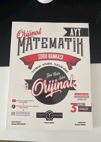 Orijinal Matematik AYT Soru Bankası
