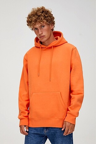 pull and bear turuncu sweatshirt