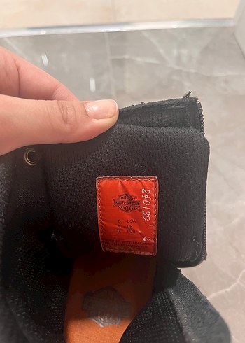 Harley Davidson Siyah Deri Tokalı Biker Botlar Harley Davidson