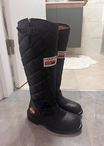 37 Beden Siyah Kadın Harley-Davidson Biker Çizme