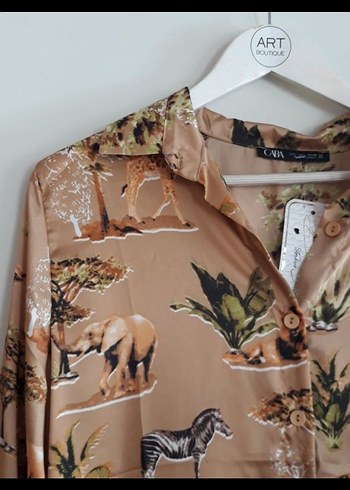 l Beden Düğmeli Bohem Uzun Camel Elbise