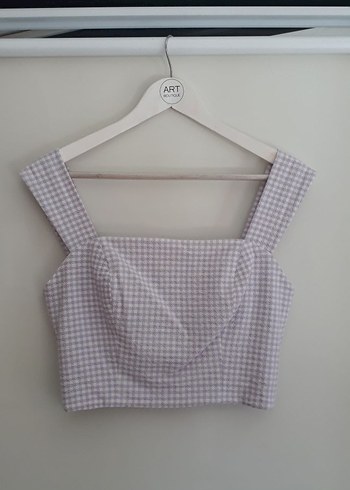 fermuarlı Mini Crop Top