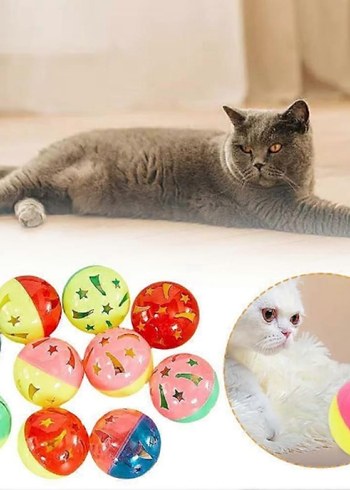 Çıngıraklı Top Kedi Oyuncağı Gri - Görsel 2