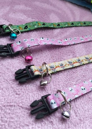 2'li Çok Renkli Çıngıraklı Kedi Tasması - Görsel 3