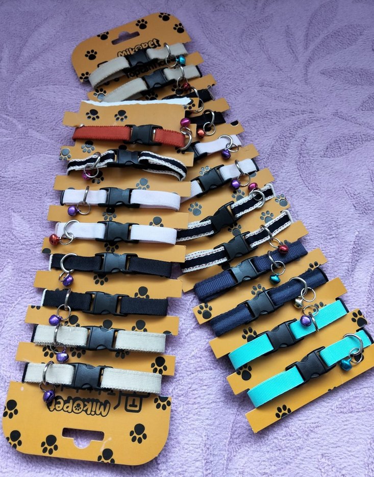 2'li Çok Renkli Çıngıraklı Kedi Tasması - Görsel 2