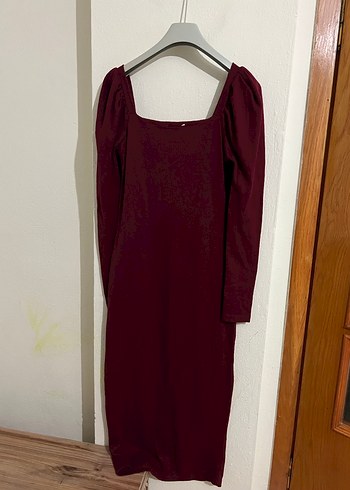 Bordo Örgü Kadın Kazak, Bisiklet Yaka - Görsel 9