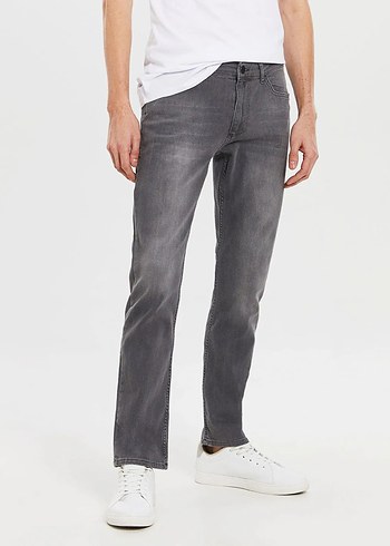LCW Gri Regular Fit Erkek Jean Pantolon - Görsel 3