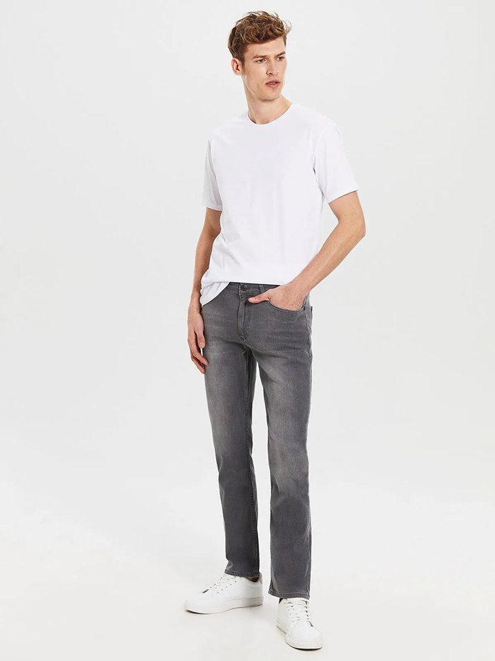 LCW Gri Regular Fit Erkek Jean Pantolon - Görsel 2