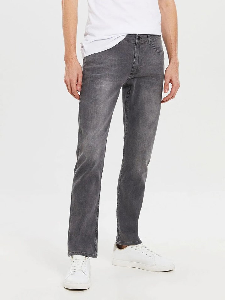 LCW Gri Regular Fit Erkek Jean Pantolon - Görsel 3