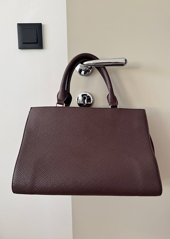 Nine West Nine west Zincir Detaylı Kahverengi Deri Kadın Çanta