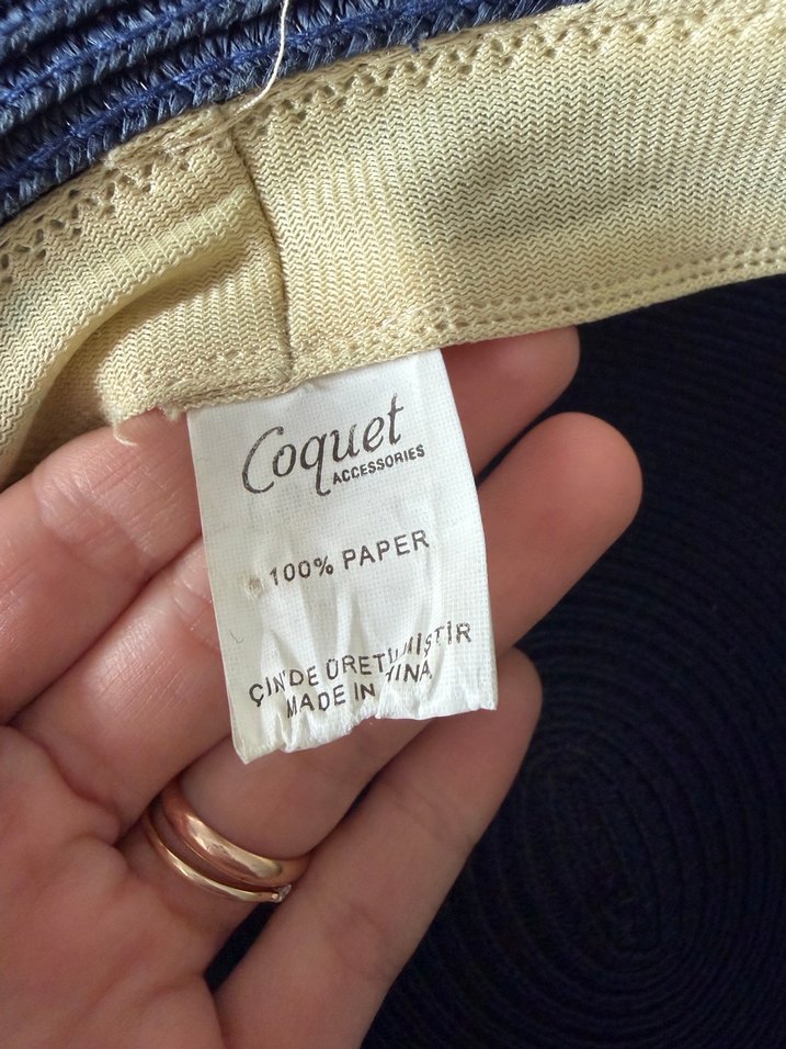 Dantel Detaylı Lacivert Coquet Bohem Kadın Şapka - Görsel 4