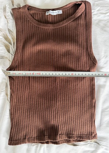 Stradivarius Kahverengi Triko Atlet - Görsel 2