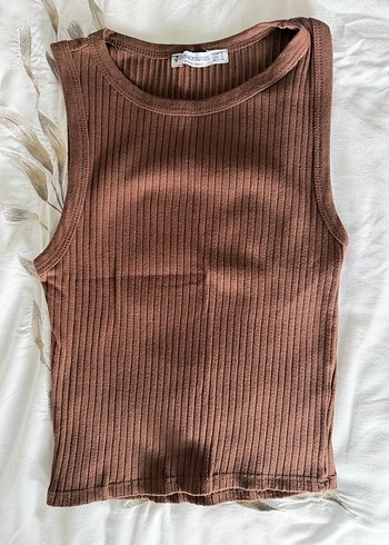 Stradivarius Kahverengi Triko Atlet - Görsel 3