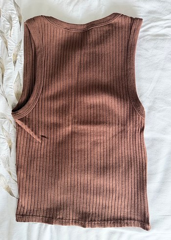 Stradivarius Kahverengi Triko Atlet - Görsel 5