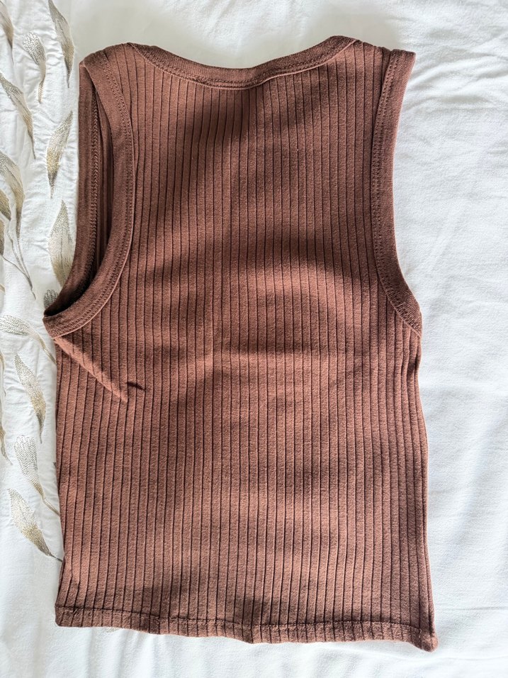 Stradivarius Kahverengi Triko Atlet - Görsel 5