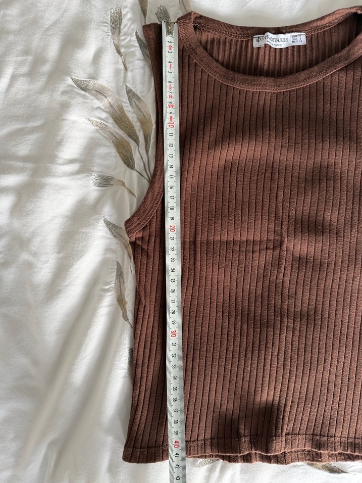 Stradivarius Kahverengi Triko Atlet - Görsel 4