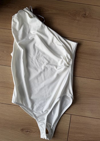 Zara Ekru tek kollu Body - Görsel 2