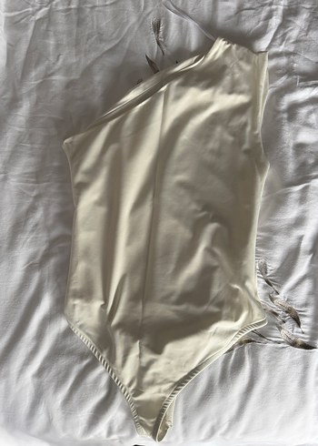 Zara Ekru tek kollu Body - Görsel 5