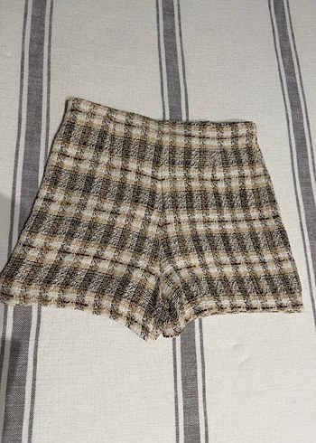 Zara Tüvit Şort Etek small - Görsel 2