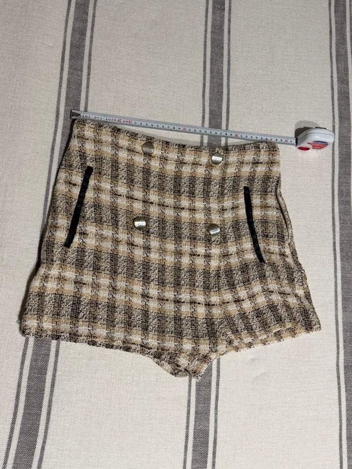 Zara Tüvit Şort Etek small - Görsel 4