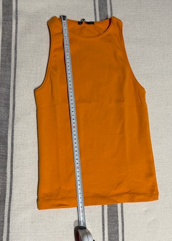 Turuncu Kadın Atlet Basic Kesim - Görsel 2