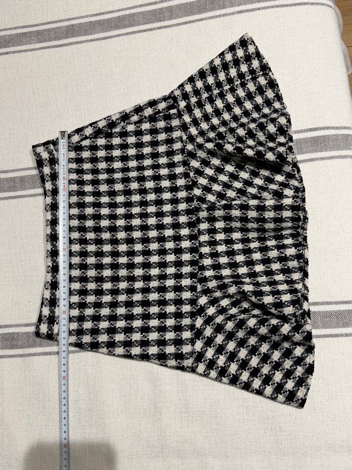 Ekoseli Pilili Kadın Mini Etek - Görsel 3