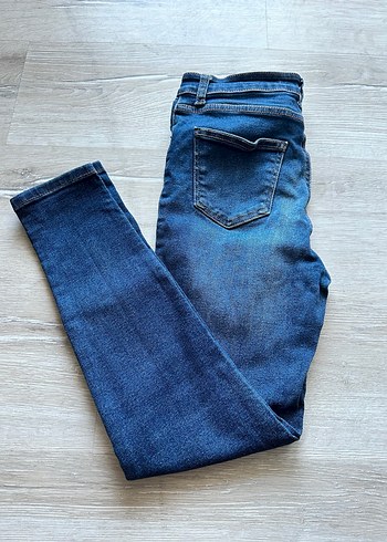 Mavi Sade Normal Boy Kadın Kot Pantolon - Görsel 4