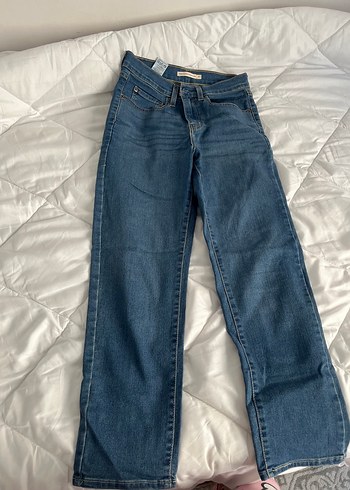 27 Beden mavi Renk Levis Mavi Kadın Yüksek Bel Denim Pantolon
