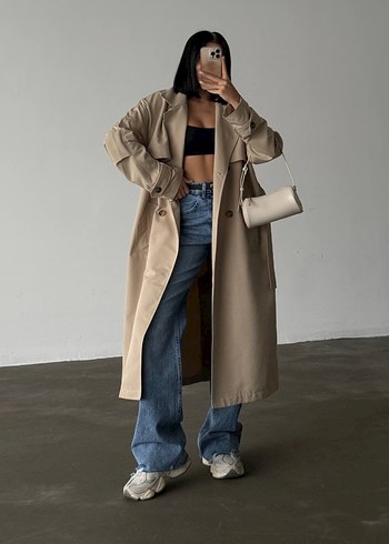 Premıum Denim Trençkot