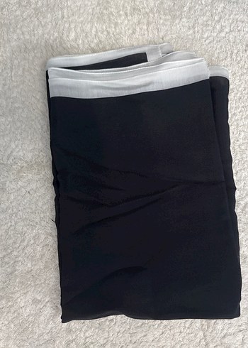 Siyah Gri Kadın Drapeli Wrap