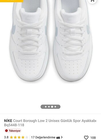 36 Beden beyaz Renk Nike Spor Ayakkabı 