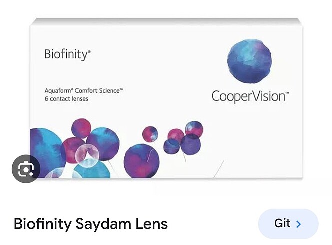 Biofinity dereceli lens