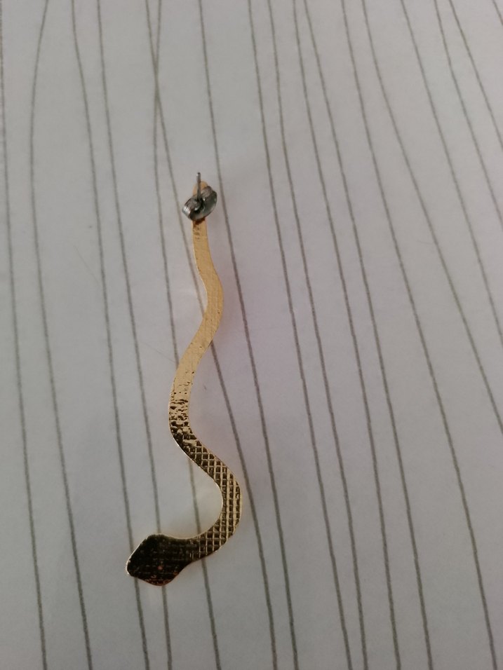 Tekli  Yılan Küpe - Görsel 2