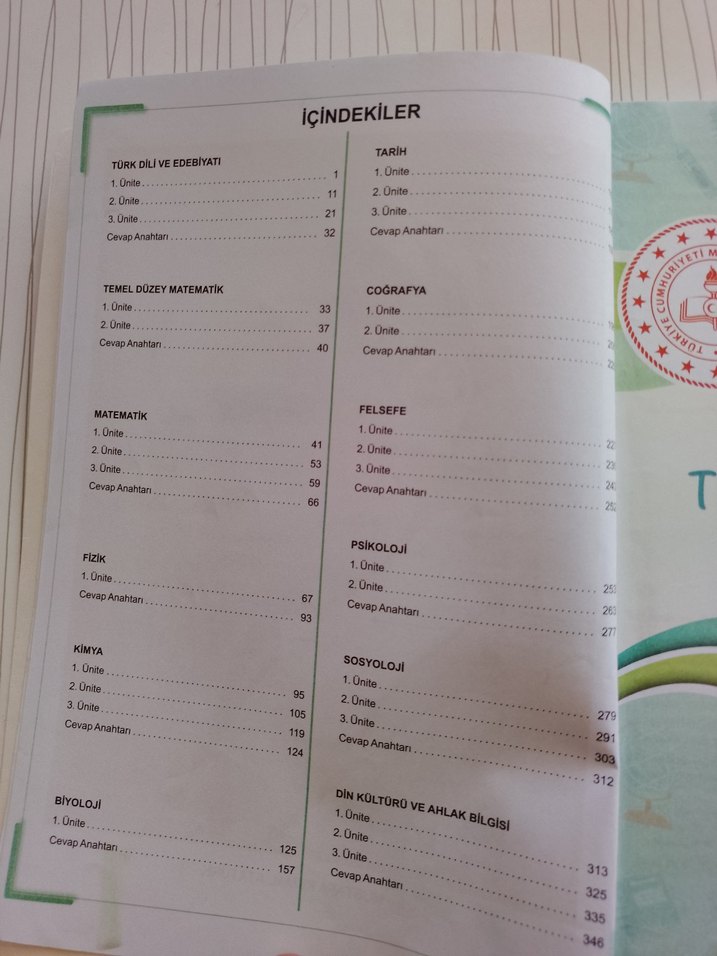 11 ve 12. Sınıf Tekrar Testleri - Görsel 4