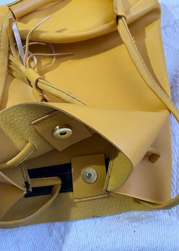 Hardal sarısı sırt cantası - Görsel 3