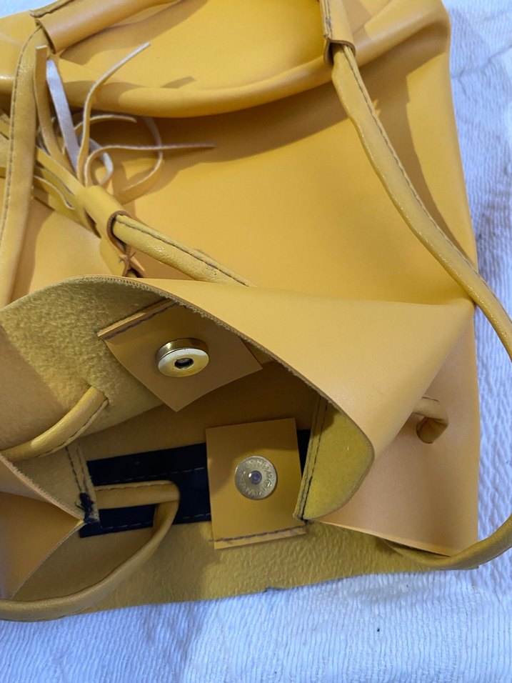 Hardal sarısı sırt cantası - Görsel 3