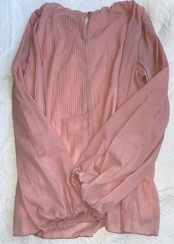 Defacto Pembe Pilili Uzun Kollu Kadın Bluz - Görsel 2