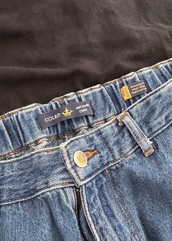 40 Beden Kadın Lacivert Bol Kesim Midi Kot Pantolon