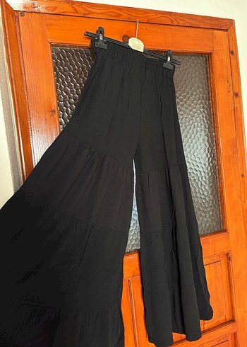 Siyah Uzun Pilili Keten Etek - Görsel 2