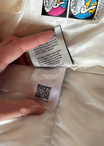 Beyaz Fermuarlı Uzun  Erkek  Kışlık Mont - Görsel 10