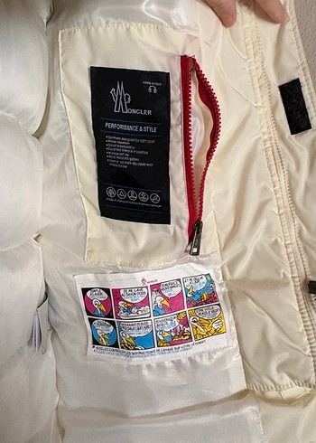 Beyaz Fermuarlı Uzun  Erkek  Kışlık Mont - Görsel 7