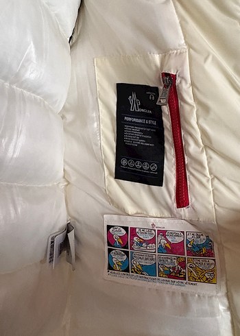 Beyaz Fermuarlı Uzun  Erkek  Kışlık Mont - Görsel 6