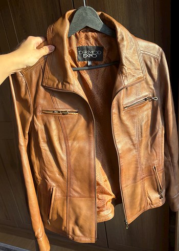 Deri Çeket Kadın DERİMOD yeni en son bu fiyatı veriyorum - Görsel 2