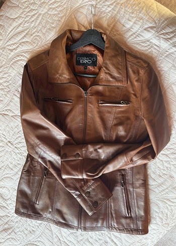 Deri Çeket Kadın DERİMOD yeni en son bu fiyatı veriyorum - Görsel 4