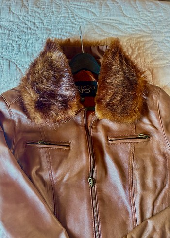 Deri Çeket Kadın DERİMOD yeni en son bu fiyatı veriyorum - Görsel 7