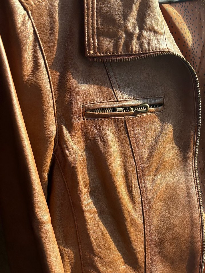 Deri Çeket Kadın DERİMOD yeni en son bu fiyatı veriyorum - Görsel 5