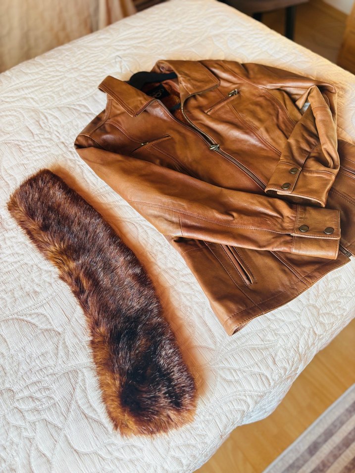 Deri Çeket Kadın DERİMOD yeni en son bu fiyatı veriyorum - Görsel 3